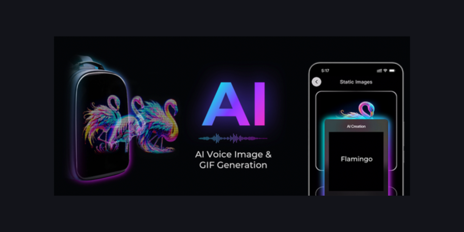 Carbon app creating AI-assisted pixel art for the NeuronPack LED display